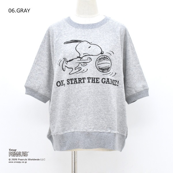 THE SHINZONE ���󥾡��� PEANUTS HALF SLEEVE SWEAT SHIRT �ԡ��ʥå� �������å�T����� 26MMSCU17 ��ǥ�����������̵����