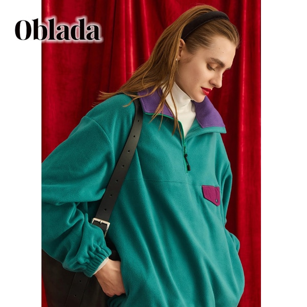 26FW】Oblada オブラダ FLEECE TOPS フリース ハーフZIPプルオーバー