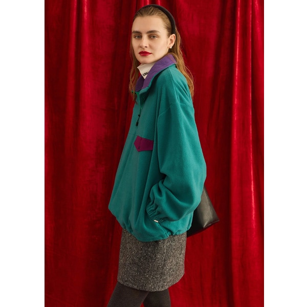 ��26FW��Oblada ���֥�� FLEECE TOPS �ե꡼�� �ϡ���ZIP�ץ륪���С� F2610CU09 ��ǥ�����������̵���ۡ�ͽ���
