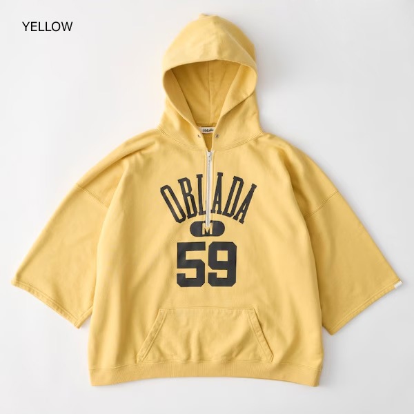 ��26SS��Oblada ���֥�� HALF ZIP HOODIE �ϡ��� ���å� �ա��ǥ��� S2610CU05 ��ǥ�����������̵����