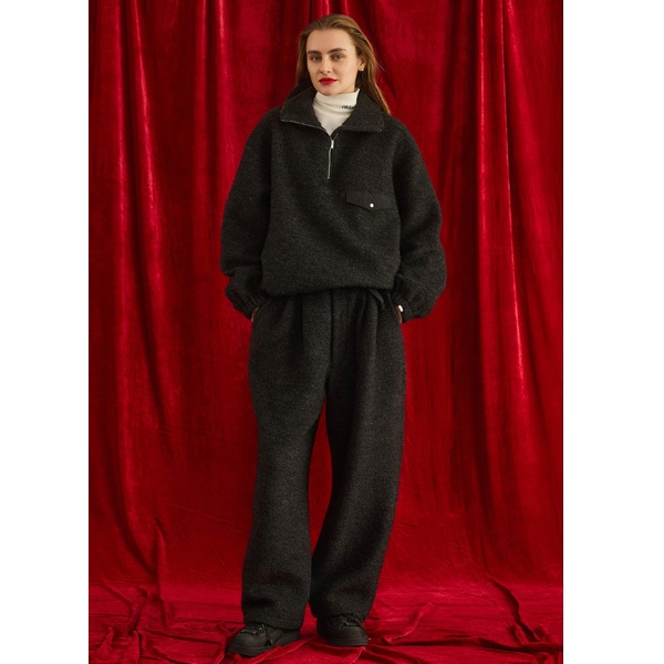 ��26FW��Oblada ���֥�� WOOL FLEECE TOPS ������ե꡼�� �ϡ���ZIP�ץ륪���С� F2610CU03 ��ǥ�����������̵���ۡ�ͽ���