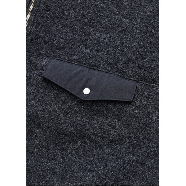 ��26FW��Oblada ���֥�� WOOL FLEECE TOPS ������ե꡼�� �ϡ���ZIP�ץ륪���С� F2610CU03 ��ǥ�����������̵���ۡ�ͽ���