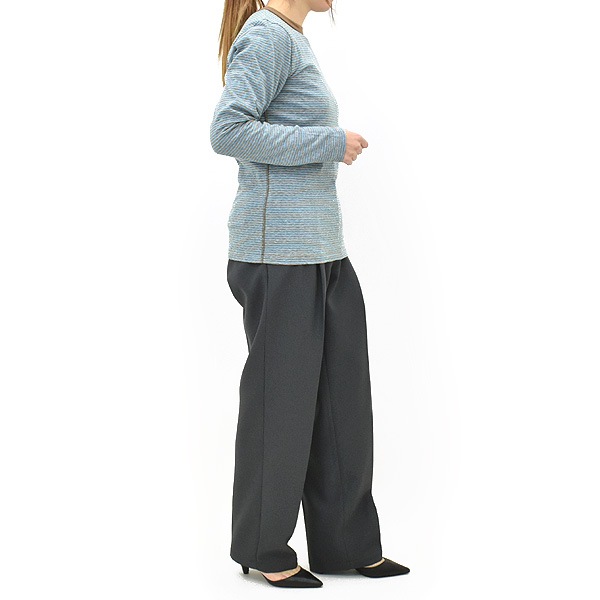 ��26SS��Oblada ���֥�� MULTI BORDER LONG TEE �ޥ�� �ܡ����� ���� T����� S2610CU16 ��ǥ�����������̵����