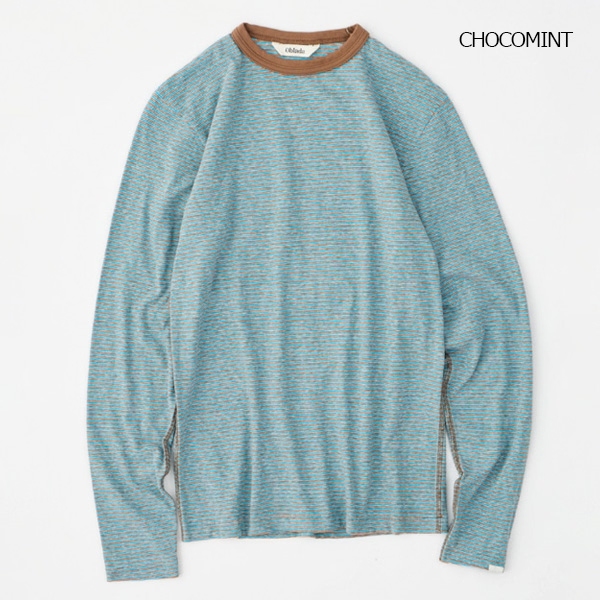 ��26SS��Oblada ���֥�� MULTI BORDER LONG TEE �ޥ�� �ܡ����� ���� T����� S2610CU16 ��ǥ�����������̵����