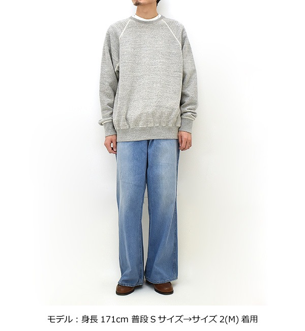 orSlow ���������� �롼�ץۥ����� ���롼�ͥå� �������åȥ���� ΢�� LOOPWHEEL CREWNECK SWEAT SHIRT 03-0015 ��󥺡�����̵����