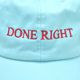 HIGH!STANDARD �ϥ�!����������� WORK SLOGAN "DONE RIGHT" CAP ����å� ˹�� 1018069 ��� ��˥��å����ڥ���å��ݥ��Ȳġ�