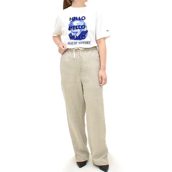��26SS��Oblada ���֥�� LINEN DENIM PANTS ��ͥ� �ǥ˥� �ѥ�� S2610PT09 ��ǥ�����������̵����