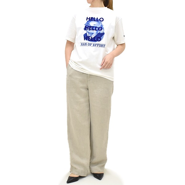 ��26SS��Oblada ���֥�� LINEN DENIM PANTS ��ͥ� �ǥ˥� �ѥ�� S2610PT09 ��ǥ�����������̵����