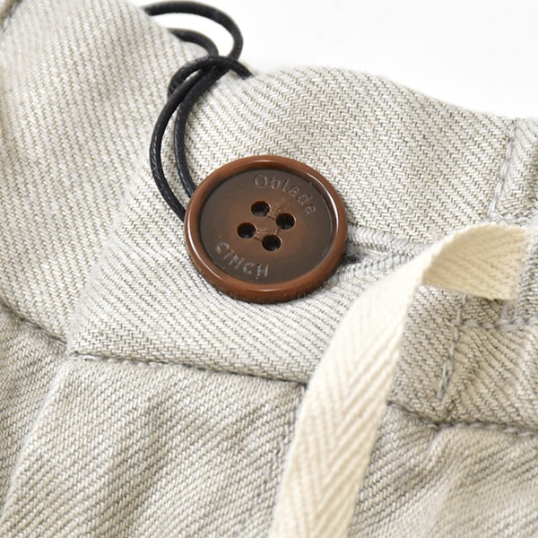 ��26SS��Oblada ���֥�� LINEN DENIM PANTS ��ͥ� �ǥ˥� �ѥ�� S2610PT09 ��ǥ�����������̵����