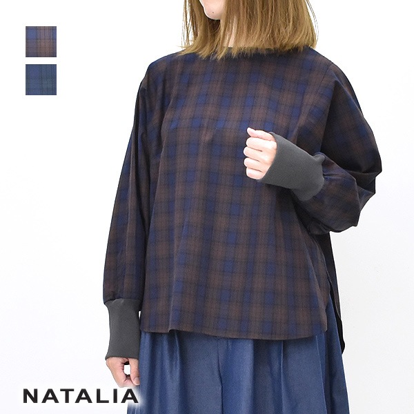 NATALIA �ʥ����ꥢ µ��֥ץ륪���С��֥饦�� �����å� N0213 ��ǥ�����������̵���ۡڥ���å��ݥ��Ȳġ�