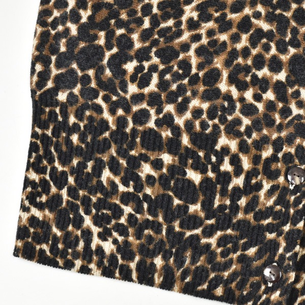 ��2025AW HOLIDAY COLLECTION��THE SHINZONE ���󥾡��� LEOPARD LONG RIB KNIT CARDIGAN �쥪�ѡ��� ���� ��� �˥å� �����ǥ����� 25AMSNI14 ��ǥ�����������̵����