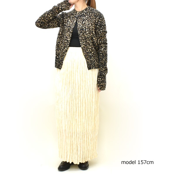 ��2025AW HOLIDAY COLLECTION��THE SHINZONE ���󥾡��� LEOPARD LONG RIB KNIT CARDIGAN �쥪�ѡ��� ���� ��� �˥å� �����ǥ����� 25AMSNI14 ��ǥ�����������̵����