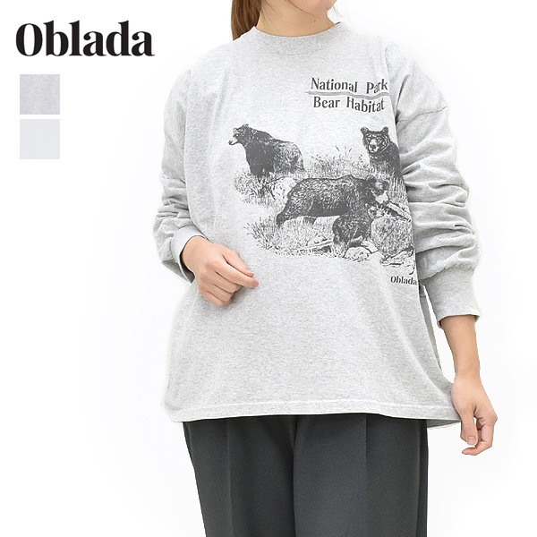��26SS��Oblada ���֥�� BEAR LONG TEE �٥��� ���� T����� S2610CU10 ��ǥ�����������̵����