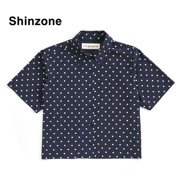 THE IRON 18SS 新品タグ付 ポルカドットシャツ アイロン IENA 2026 SUMMER】THE SHINZONE シンゾーン ポルカドット 半袖シャツ POLKA