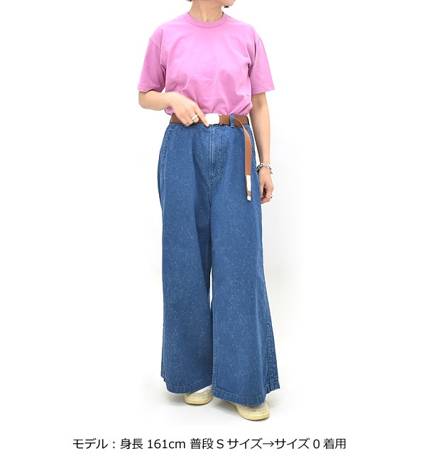 MEYAME ���� �����ɥ饤��磻�ɥǥ˥�ѥ�� "WASHED DENIM SIDE LINE WIDE PANTS" MEY-2421-2 ��ǥ�����������̵����