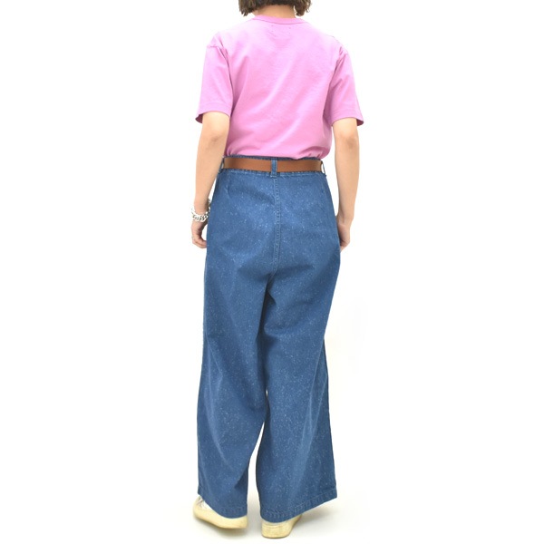 MEYAME ���� �����ɥ饤��磻�ɥǥ˥�ѥ�� "WASHED DENIM SIDE LINE WIDE PANTS" MEY-2421-2 ��ǥ�����������̵����