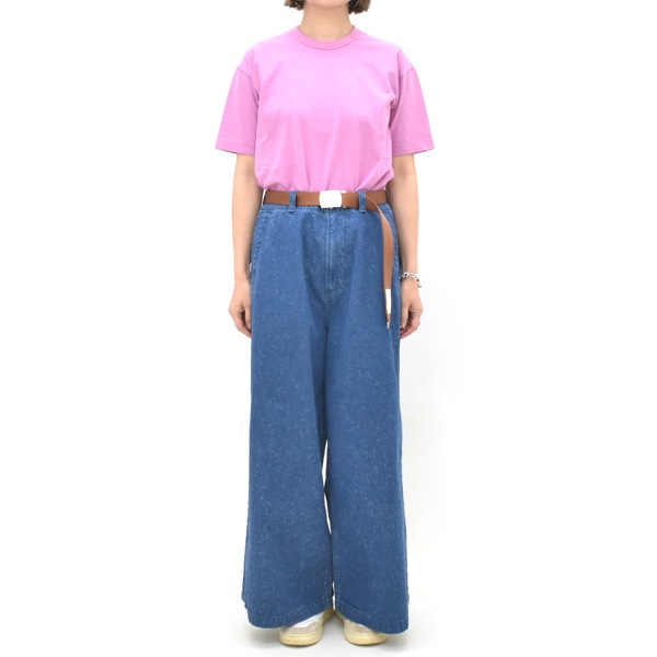 MEYAME ���� �����ɥ饤��磻�ɥǥ˥�ѥ�� "WASHED DENIM SIDE LINE WIDE PANTS" MEY-2421-2 ��ǥ�����������̵����