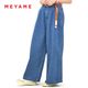 MEYAME ���� �����ɥ饤��磻�ɥǥ˥�ѥ�� "WASHED DENIM SIDE LINE WIDE PANTS" MEY-2421-2 ��ǥ�����������̵����