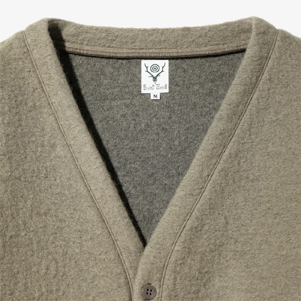 24AWSouth2 West8 ġȥ S.S. V Neck Cardigan - Boiled Jersey Vͥåǥ PU535̵