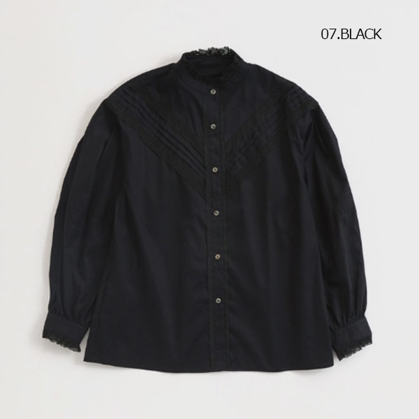 ��2025AW HOLIDAY COLLECTION ��THE SHINZONE ���󥾡��� PIN-TUCK LACE BLOUSE �ԥ󥿥å� �졼�� �֥饦�� 25AMSBL08 ��ǥ�����������̵����