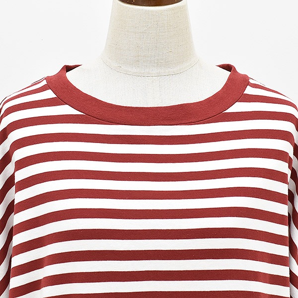 THE SHINZONE ���󥾡��� FRENCH STRIPED HALF SLEEVE TEE �ե��� ���ȥ饤�� �ϡ��� ���꡼�� T����� 25SMSCU05 ��ǥ�����������̵����