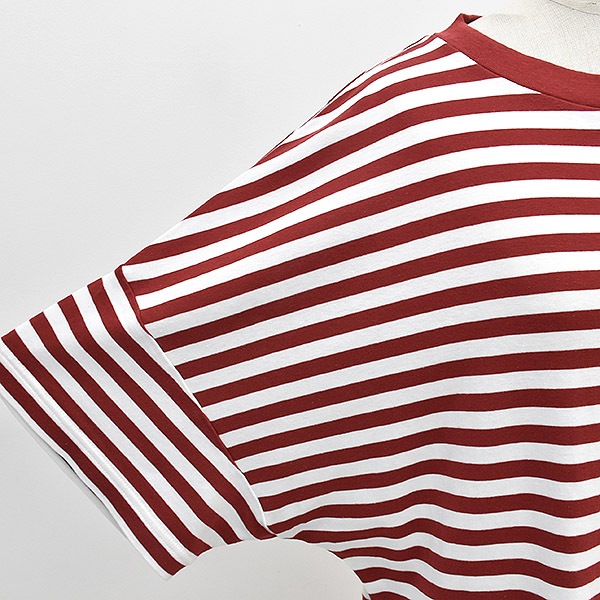 THE SHINZONE ���󥾡��� FRENCH STRIPED HALF SLEEVE TEE �ե��� ���ȥ饤�� �ϡ��� ���꡼�� T����� 25SMSCU05 ��ǥ�����������̵����