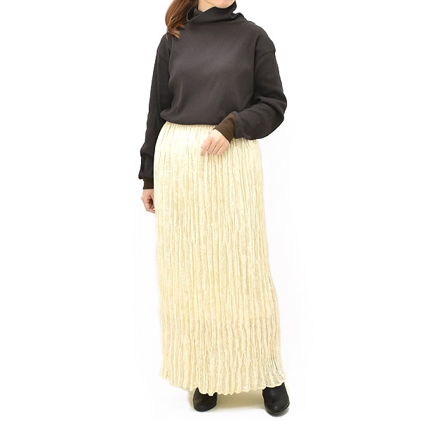 ��2025AW HOLIDAY COLLECTION��THE SHINZONE ���󥾡��� VELVET PLEATED SKIRT �٥�٥å� �ץ꡼�� �������� 25AMSSK04 ��ǥ�����������̵����