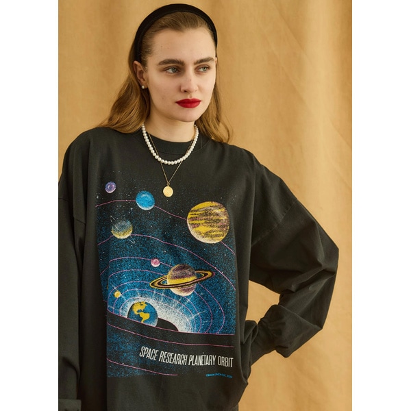 ��26FW��Oblada ���֥�� PLANET LONG TEE �ץ�ͥå� �ץ��� ����T����� F2610CU12������̵���ۡ����ͽ���