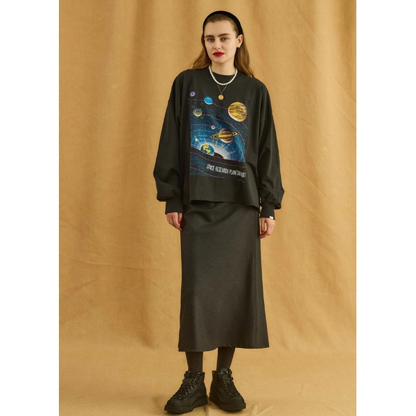 ��26FW��Oblada ���֥�� PLANET LONG TEE �ץ�ͥå� �ץ��� ����T����� F2610CU12������̵���ۡ����ͽ���