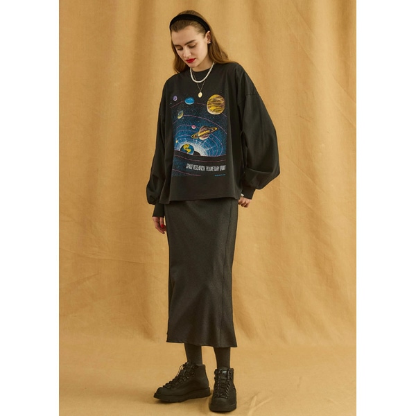 ��26FW��Oblada ���֥�� PLANET LONG TEE �ץ�ͥå� �ץ��� ����T����� F2610CU12������̵���ۡ����ͽ���
