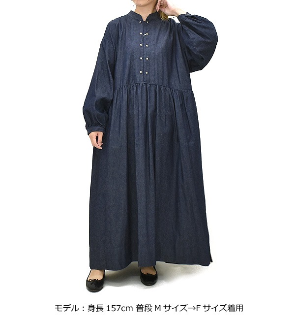 Sarahwear ���饦���� �ǥ˥���ԡ��� �ե����ޡ����ɥ쥹 "Farmer's Dress Denim" C71277 ��ǥ�����������̵����