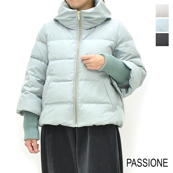 PASSIONE パシオーネ ダウン ダウンジャケット セール/20%OFF】PASSIONE パシオーネ 袖リブダウンジャケット 546401
