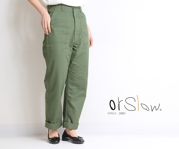 orSlow ���������� �ϥ��������ȥե��ƥ������ѥ�� "HIGH WAIST FATIGUE PANTS" 00-5042-16 ��ǥ�����������̵����