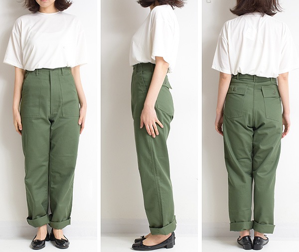 orSlow ���������� �ϥ��������ȥե��ƥ������ѥ�� "HIGH WAIST FATIGUE PANTS" 00-5042-16 ��ǥ�����������̵����