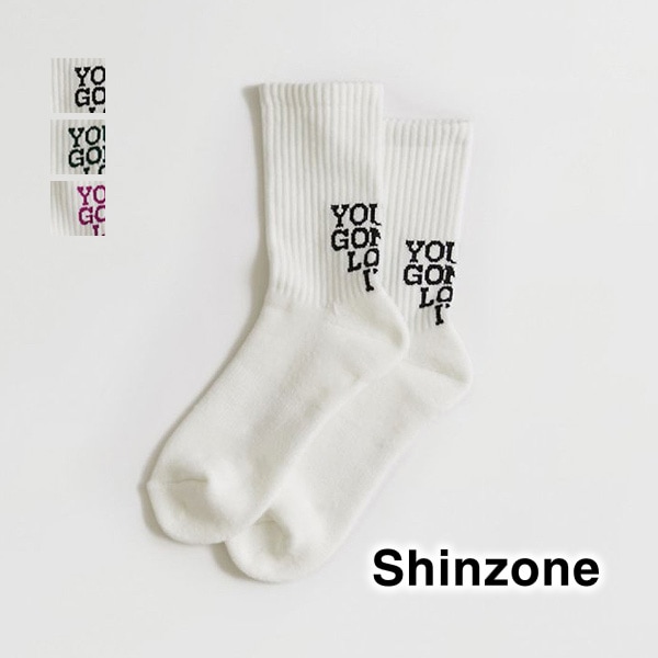 THE SHINZONE 󥾡 "LETTER SOCKS" 쥿å 22MMSIT04 ǥڥåݥȲġ