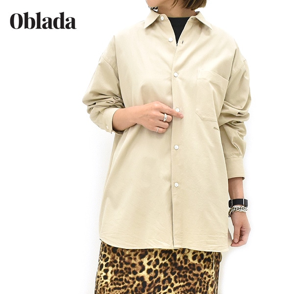 ��26FW��Oblada ���֥�� TWILL AUTHENTIC SHIRT �ĥ��륪������ƥ��å������ F2610SH08������̵����