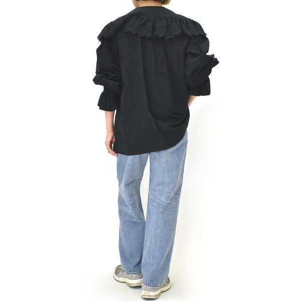 25AWTHE SHINZONE 󥾡 LACE COLLAR BLOUSE 졼 顼 ֥饦 25AMSBL02  ǥ̵