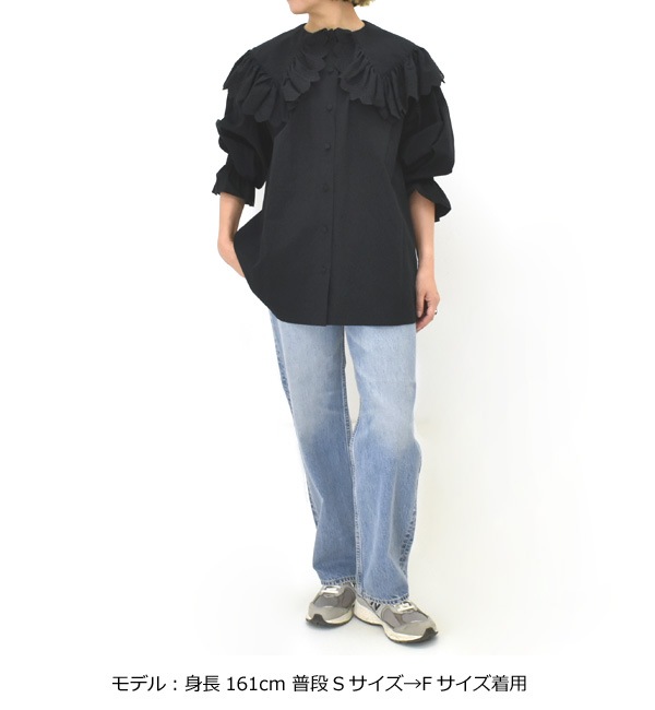 25AWTHE SHINZONE 󥾡 LACE COLLAR BLOUSE 졼 顼 ֥饦 25AMSBL02  ǥ̵