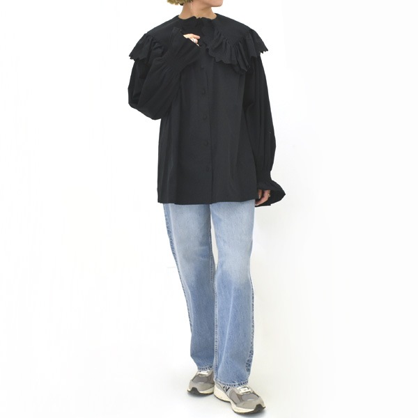 25AWTHE SHINZONE 󥾡 LACE COLLAR BLOUSE 졼 顼 ֥饦 25AMSBL02  ǥ̵