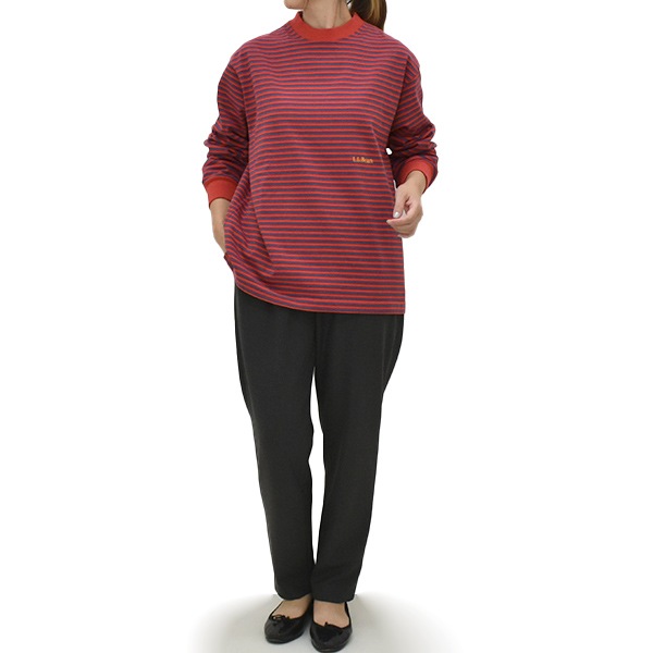 L.L.Bean Japan Edition ���륨��ӡ��� ����ѥ󥨥ǥ������ Union Long-Sleeve Stripe Tee ��˥��� ���󥰥��꡼�� ���ȥ饤�� T����� 6475-5138 ��ǥ�����