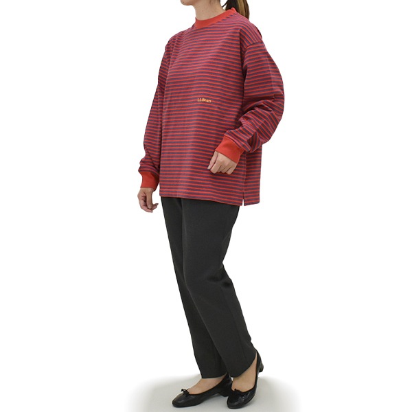 L.L.Bean Japan Edition ���륨��ӡ��� ����ѥ󥨥ǥ������ Union Long-Sleeve Stripe Tee ��˥��� ���󥰥��꡼�� ���ȥ饤�� T����� 6475-5138 ��ǥ�����