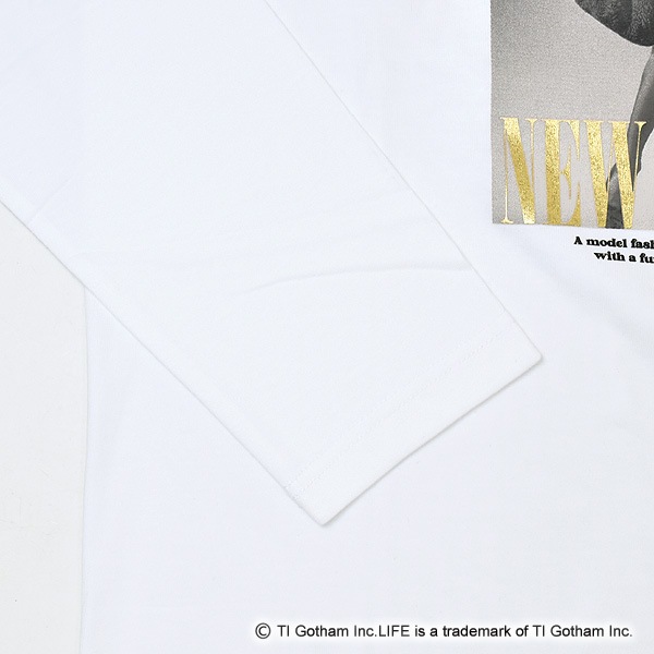 GOOD ROCK SPEED ���åɥ��å����ԡ���LIFE PICTURE COLLECTION �饤��GJON MILI FOIL PRINT LS T-SHIRT �ץ��ȥ���Tee 25LFE206W ��ǥ�����