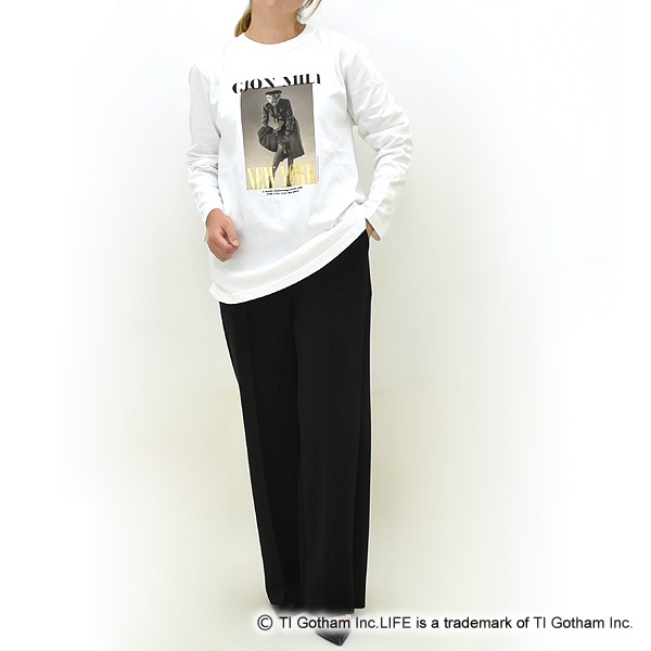 GOOD ROCK SPEED ���åɥ��å����ԡ���LIFE PICTURE COLLECTION �饤��GJON MILI FOIL PRINT LS T-SHIRT �ץ��ȥ���Tee 25LFE206W ��ǥ�����