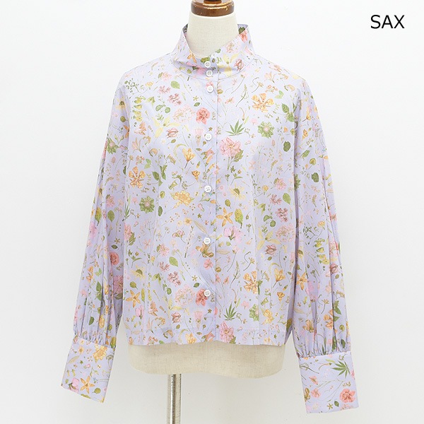 SETTO ���å� ��Хƥ� �Х롼�󥹥꡼�� ���å�������� "LIBERTY BS OKKAKE SHIRT" SLS1000L31 ��ǥ�����������̵����