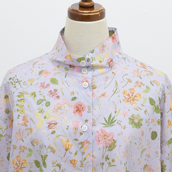 SETTO ���å� ��Хƥ� �Х롼�󥹥꡼�� ���å�������� "LIBERTY BS OKKAKE SHIRT" SLS1000L31 ��ǥ�����������̵����