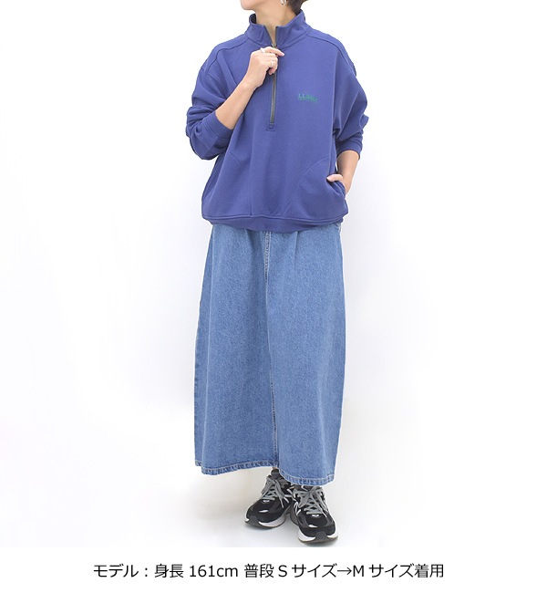 L.L.Bean Japan Edition ���륨��ӡ��� ����ѥ󥨥ǥ������ �ϡ��ե��åץ������å� "Portage Half-Zip Sweatshirt" 4175-5179 ��ǥ�����������̵����