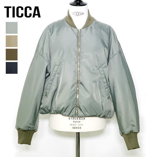 26AW】TICCA ティッカ ショートMA-1 ブルゾン TBFA-011 レディース