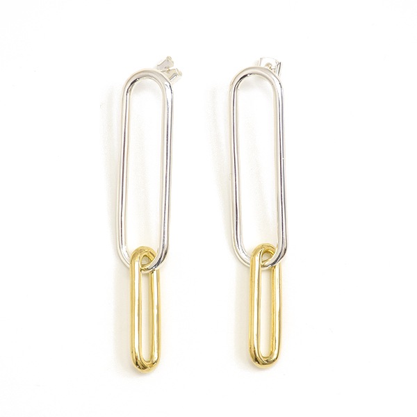 PHILIPPE AUDIBERT �ե���å� �����ǥ��١��� Double oval XL earring ���֥� �����Х� XL ������ �ԥ��� BO4580 ��ǥ�����������̵����