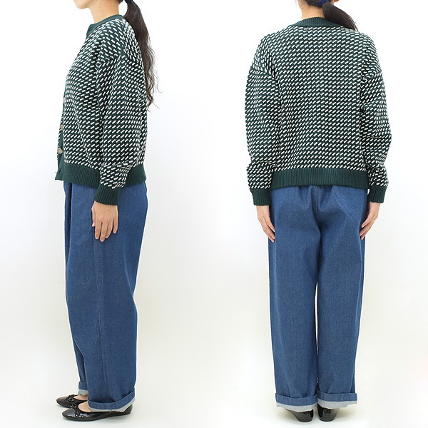 L.L.Bean Japan Edition ���륨��ӡ��� ����ѥ󥨥ǥ������ �С������� �����å���֥륻������ �����ǥ����� Wayne Washable Sweater Cardigan Bird's-Eye 3575-4131 ��ǥ�����������̵����