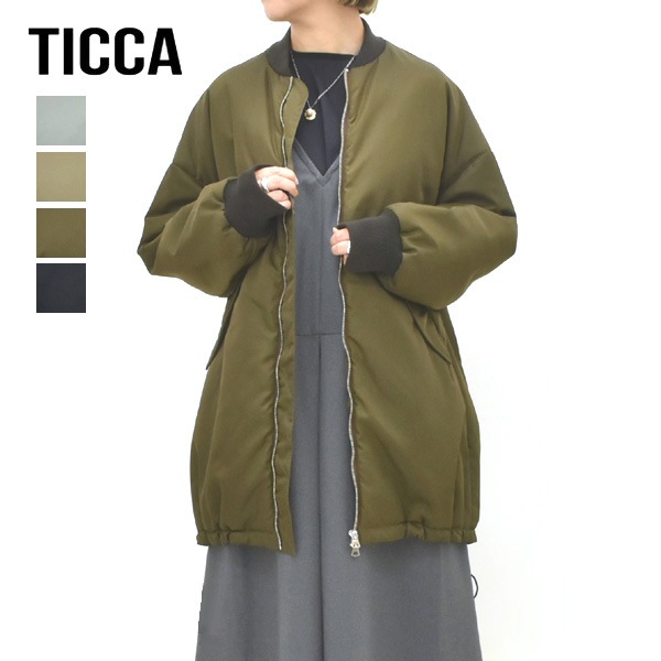 ��26AW��TICCA �ƥ��å� �ߥɥ�MA-1 �֥륾�� TBFA-012 ��ǥ�����������̵����